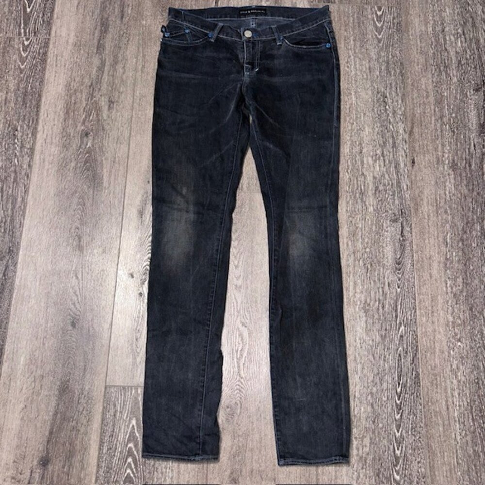 Rock & Republic Black Denim Jeans Pants Mens Size 30 Measures 32 x 34